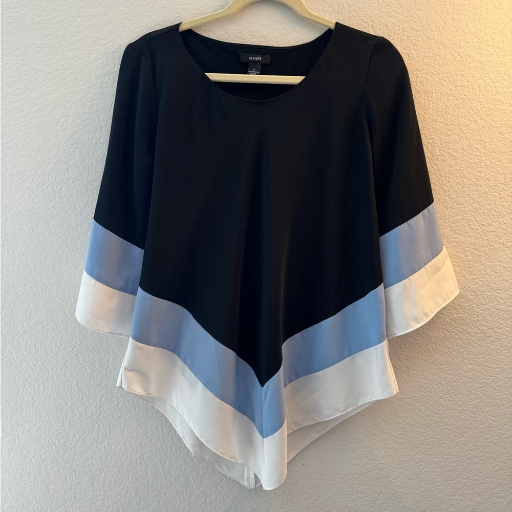 Alfani Women's Flowy Blouse with Wide Sleeves